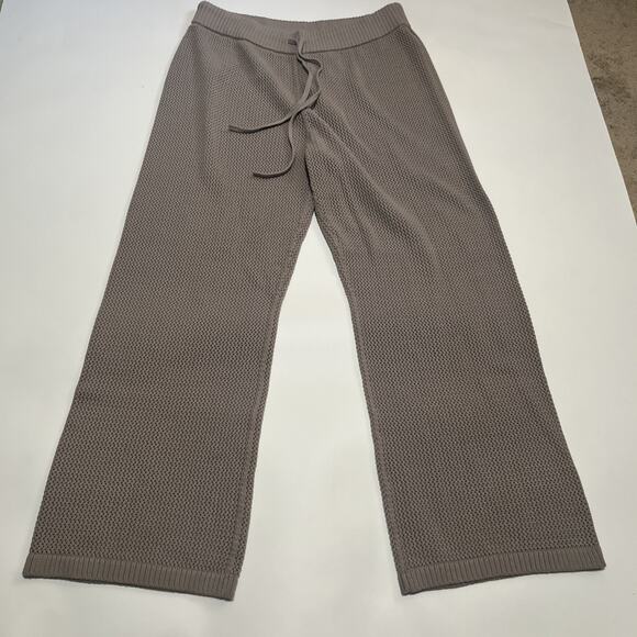 NWT XL Aritzia TNA Feliz Pant Mid-rise wide-leg knit pants - Picture 4 of 11